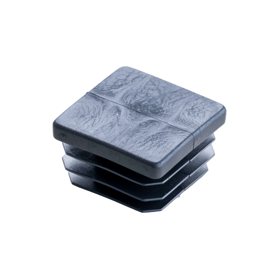 Copripilastro plastica nero quadro 40x40